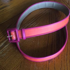Gorgeous Talbots belt in pink and orange